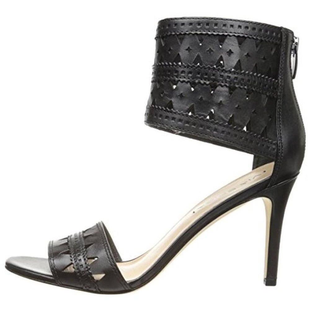 Via Spiga Black Vanka Leather Heels Pumps - size 9 - Picture 3 of 4